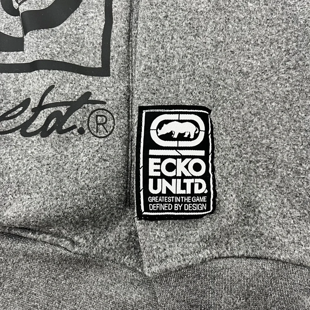 Ecko Unlimited Mens Size S Pullover Hoodie Heather Gray Long Sleeve Pockets - Picture 2 of 10
